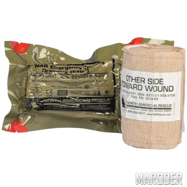 Эластичный бинт Emergency Trauma Dressing (ETD) 6". NORTH AMERICAN RESCUE